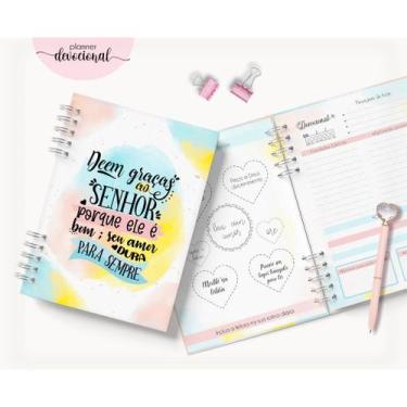 Imagem de Planner Devocional Agenda com Mensagens Religiosas - Artes da Gutti