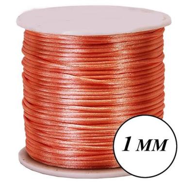 Imagem de Fio Cordão Cetim 100m Seda Rabo Rato de Rato 1mm - Rolos Vários Tamanh