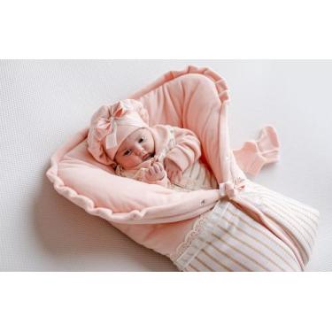 Imagem de Saida Maternidade De Saco Soft Menina Salmão 235 - PEQUENO ANJO, Salmã