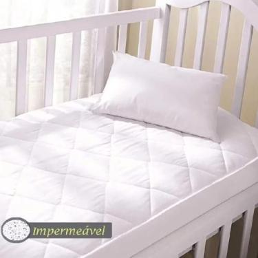 Imagem de Capa Protetora Colchao Impermeavel Para Berço com Porta Travesseiro Ma