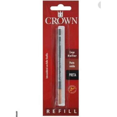 Imagem de Carga crown p rollerball tipo sheaffer preta blistada ca22007p, 3