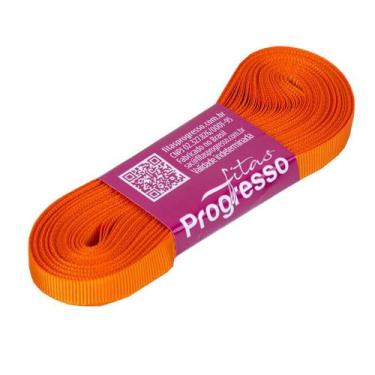 Imagem de Fita Gorgurão Progresso 7mm nº1 - 10m Cor 066 Laranja - 01 unidade - F