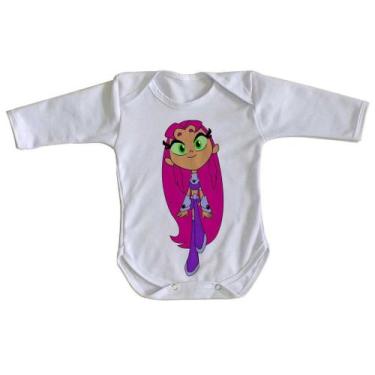 Imagem de body nenê criança roupa bebê manga longa Jovens Titãs Estelar  - Empór