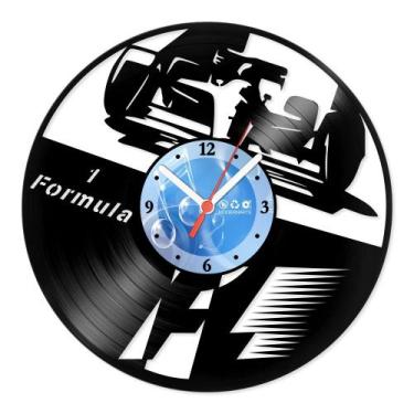 Imagem de Relógio De Parede Disco Vinil Carros - Formula F1 - VCA-049 - Modernar