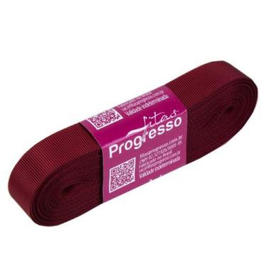 Imagem de Fita Gorgurão Progresso 15mm nº3 - 10m Cor 389 Vinho - 01 unidade - Fi