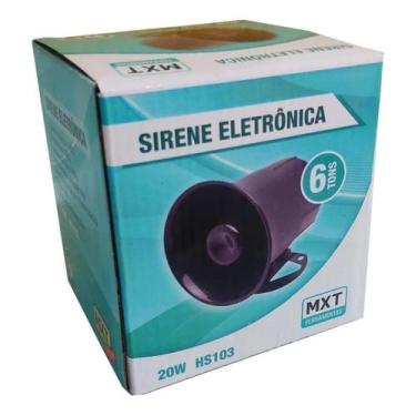 Imagem de Sirene Eletrônica 12volts Para Carros Motos Residências 20w - HERMES