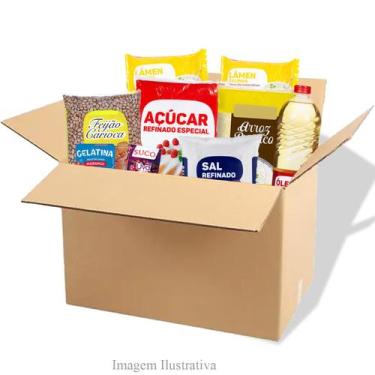 Imagem de Cesta Básica De Alimentos Econômica - 9 Itens Essenciais - São Rubens
