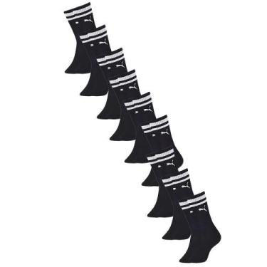 Imagem de Kit Com 9 Pares Meia Esportiva Masculina Cano Longo - Selene, Único - 