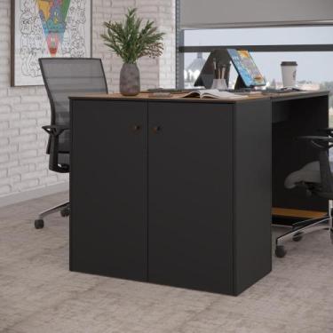 Imagem de Buffet Aparador Smart Office 2 Portas e Tampo MDF Usinado 76cm - Via N