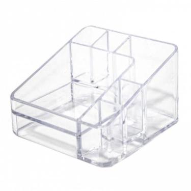 Imagem de Organizador De Cosmeticos Compacto C/6 Divisorias Cristal - Dello