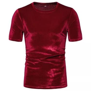 Imagem de Camiseta Veludo Slim - DBS, Vermelho, GG
