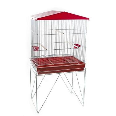 Imagem de Viveiro Para Pássaros Dobrável Médio Contrera Vermelha