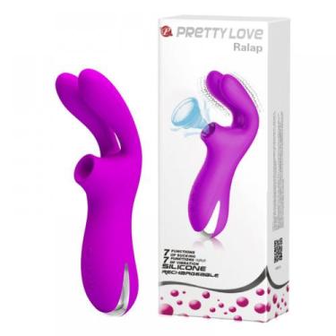 Imagem de Estimulador Recarregável com Sucção e Vibração em Formato de Coelho - 