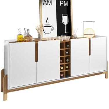 Imagem de Buffet Aparador 190cm Com Adega 050520 Branco Cedro DCASA