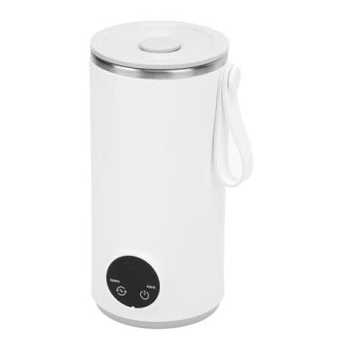 Imagem de Chaleira Elétrica Portátil, Mini Copo de Aquecimento de 400ML de Aço Inoxidável Recarregável USB Com Agitador, Aquecimento Rápido de 55°C, Bateria de 6000mAh, para Viagens, para