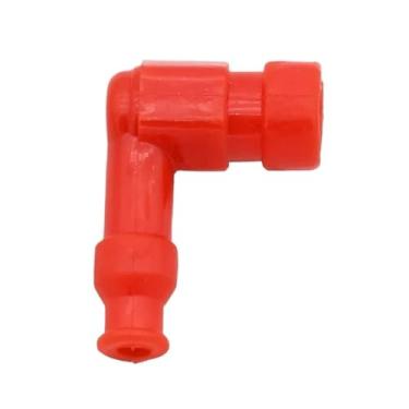 Imagem de Tampa de vela de ignição de borracha universal para motocicleta, quadriciclo, scooter, dirt bike, adequada para Yamaha, adequada para KTM, adequada para Kawasaki, adequada para Suzuki, peças(Red)