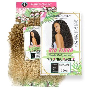 Imagem de Cabelo Cacheado Bio Fibra Carnaval 75cm 300g Fashion Classic - Fashion