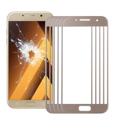 Imagem de HONGYAN Peças de substituição de telefone celular 10 pcs Lente de vidro externo da tela frontal para Samsung Galaxy A7 / A720 Acessórios telefônicos