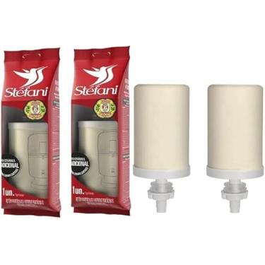 Imagem de Kit 2 Velas Stéfani Tradicional São João para Filtro de Água de Barro (c/Parede Microporosa)
