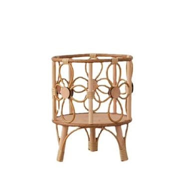 Imagem de Vasos para plantas, sala de estar, prateleiras de plantas, varanda, decoração, suporte de flores, cenas versáteis, vaso de madeira (G)