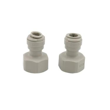 Imagem de Fabricação caseira de cerveja 2pcs Plastic Speedfit Female Quick Connector Joint 3/8" 5/16" PUSH IN TO 5/8" Thread TO SUIT BEER KEG COUPLERS AND TAP SHANKS Acessórios para vinho(9.5mm hose push fit)