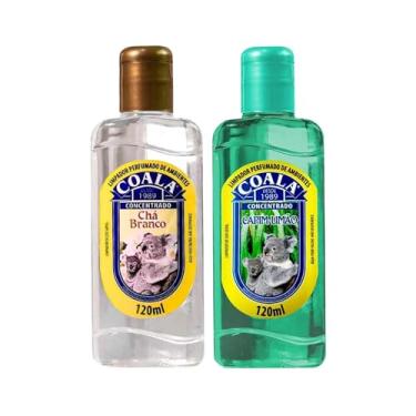 Imagem de Kit de Limpadores Perfumados de Ambientes - Chá Branco e Capim Limão 120ml cada - Coala Essências - Frescor e Limpeza para Todos os Ambientes