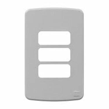 Imagem de Placa 4X2" 3 Posto Cinza sem Suporte Weg - COMPOSE WEG