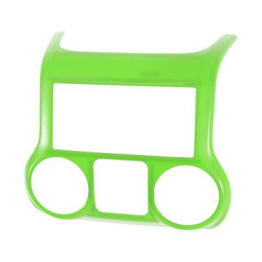 Imagem de REPAIROCK 1 peça de painel de painel de painel de painel de painel de painel de acabamento para Jeep Wrangler JK JKU 2011-2017 guarnições de tampa de ventilação de painel ABS verde claro