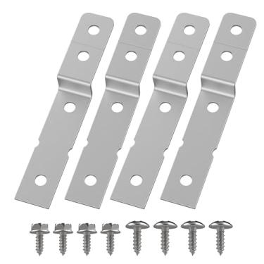 Imagem de Kit de suporte lateral para lava-louças para Electrolux & Frigidaire – Substitui DWBRACKIT1, 154477201, 154806601, 154806602, 2691713; Clipes de montagem de canto, design de aço galvanizado durável