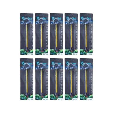 Imagem de 10 Termômetro SW05 OceanTech Vidro Aquario Peixe Temperatura - Ocean T