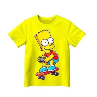 Imagem de Camiseta dos Simpsons Infantil Bart Camiseta Infantil - loja dinka, p,