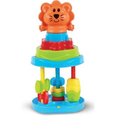 Imagem de Brinquedo Rolinho com Diferentes Atividades Baby Roll Tower com Empilh