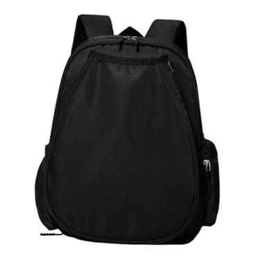 Imagem de menolana Mochila de tênis para mulheres e homens, premium, resistente à água, multiuso, alça ajustável, bolsa esportiva portátil, bolsa de badminton, Preto