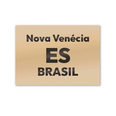 Imagem de Imã de Geladeira Nova Venécia Espírito Santo MDF 8cm x 5cm