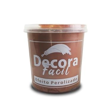 Imagem de Cimento Queimado Com Efeito Perolizado Decora Fácil 1kg (Gold Rosé)
