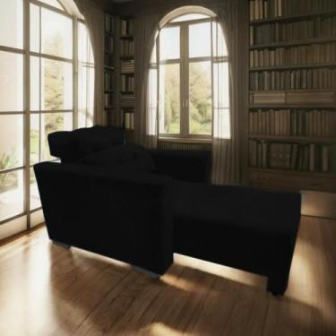 Imagem de Poltrona do Papai Retratil e Reclinavel Veneza - Bl DECOR, Preto