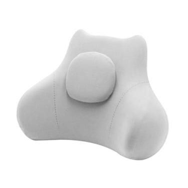 Imagem de Kokiya Almofada de apoio lombar Almofadas de cintura Almofadas de costas macias e multifuncionais, Cinza Claro