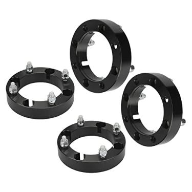 Imagem de HARUMA Espaçadores de roda ATV 4 peças de espessura de 3,8 cm 4 x 156 mm padrão de parafuso de roda 12 x 1,5 pinos furo do cubo de 131 mm para Polaris Ranger/RZR XP 1000/RZR