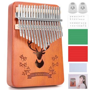 Imagem de Kalimba 17 Chaves Piano, Kalimba, Instrumento Musical, Kalimba Piano de Polegar 17 Teclas, Instrumentos Musicais Kalimba, Kalimba 17 Chaves Piano, Veado da Floresta