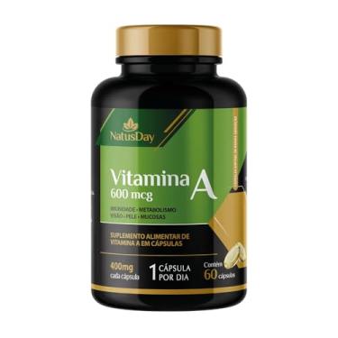 Imagem de Vitamina A (60 Cápsulas) Natusday - Vitamina A: Auxilia na visão, na manutenção da pele e no funcionamento do sistema imune