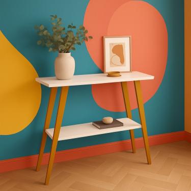 Imagem de Aparador P/ Sala Compacto Com Estilo Retrô Decorativo