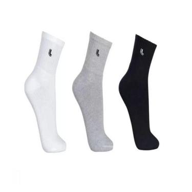 Imagem de Meias Lupo -kit C/9 Pares Meias Cano Médio Ref.3245-089, 37-40, Cinza-