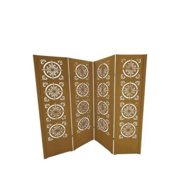 Imagem de Biombo DIVISOR AMBIENTE INDIANO de 4 Folhas sem Pezinhos - JL RIBEIRO