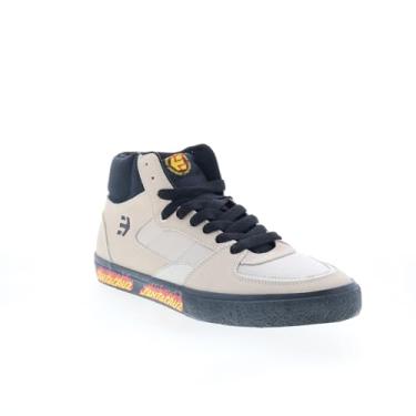 Imagem de Etnies Tênis de skate masculino Screw Vulc X Santa Cruz cano médio, Branco/preto, 43