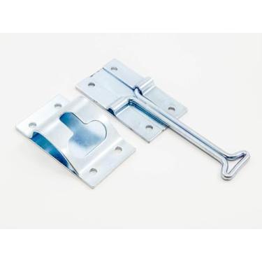 Imagem de Suporte de porta de entrada Red Hound Auto de 10 cm de metal estilo T compatível com trailer RV Camper exterior gancho de porta e gancho de fixação de ferragens Zinco