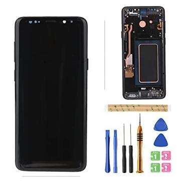 Imagem de Tela LCD sensível ao toque Super AMOLED LCD para Samsung Galaxy S9 Plus G965 G965U G965W G9650 SM-G965F SM-G9650/DS SM-G965F/DS 6,1" da BITANR (preto)