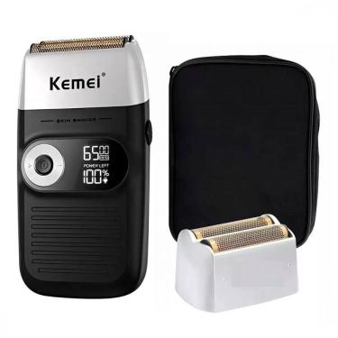 Imagem de Barbeador Sem Fio Kemei Bivolt Para Barbear Com Precisão