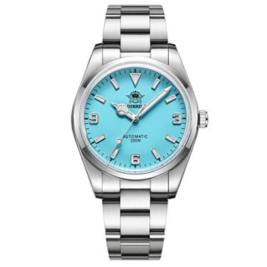 Imagem de ADDIESDIVE Relógio Automático Masculino E Feminino Com Mostrador Pequeno, Pulseira De Aço 38Mm Nh35A Ad2112 Azul Claro