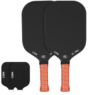 Imagem de Pickleball Paddle CZRR Superfície de fibra de carbono Honeycomb Core