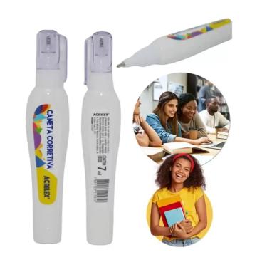 Imagem de Caneta Corretiva 7ml Acrilex - Caixa c/ 12 Canetas - ACRILEX